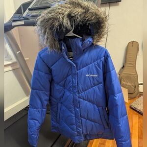 Columbia Women's puffer jacket Purple blue
